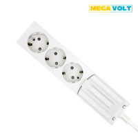메가볼트 고용량 누전차단 멀티탭 4000W 3구 5M 화이트