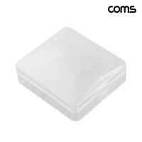 Coms 18650 건전지 케이스 배터리 4개 보관 투명