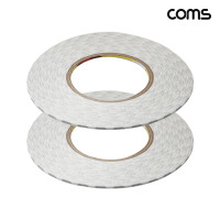 Coms 3M 양면테이프 길이 50m 폭 2mm 두께 0.1mm 2개입