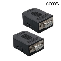 Coms 시리얼 DB9 제작용 커넥터 F RS232 9핀 2개입