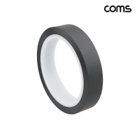 Coms 전기 절연 비닐 테이프 black 폭 2cm 전기부품 절연 보호 배선 마감