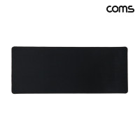 Coms 마우스 패드 장패드 미끄럼방지 Black