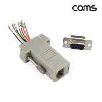 Coms 조합 커넥터 (RJ45 F/DB9 F) - 콘솔 단자 연결