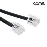 Coms 전화선 케이블/6P4C(M/M) 3M - 고급포장 (BLACK)