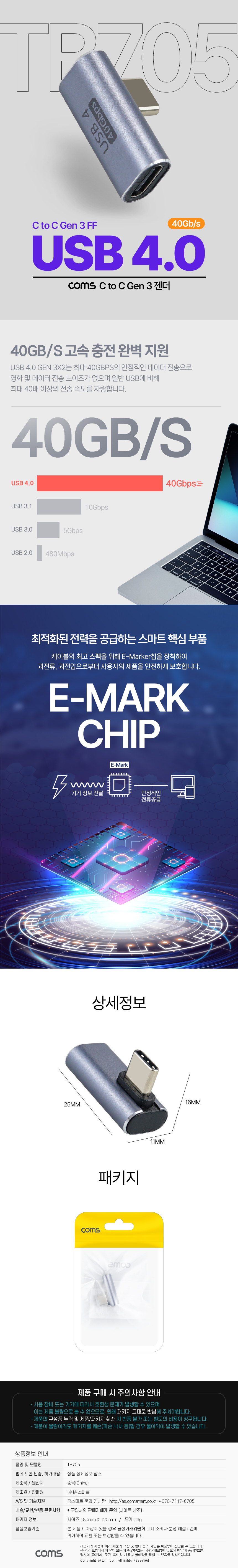 USB4 CŸ E-Marker ̸Ŀ 40Gbps